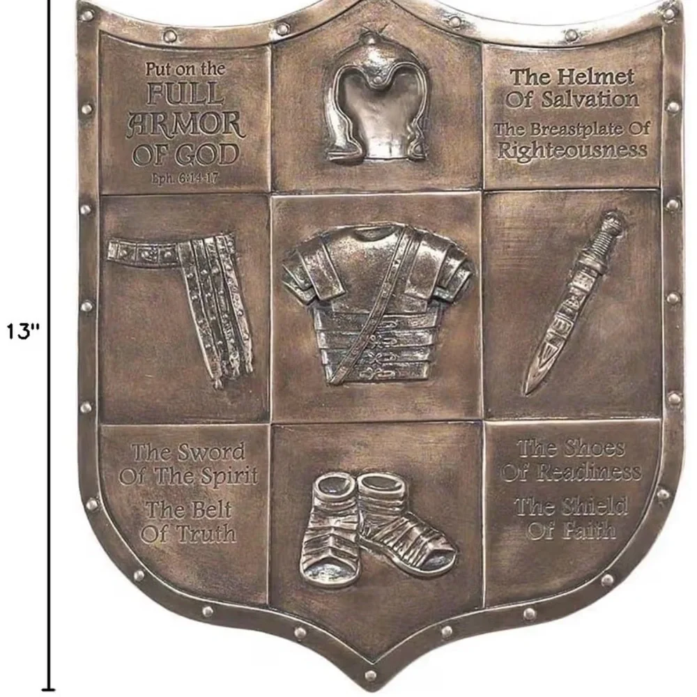 12” Dicksons 'Full Armor of God' Decorative Wall Plaque  *New in box.